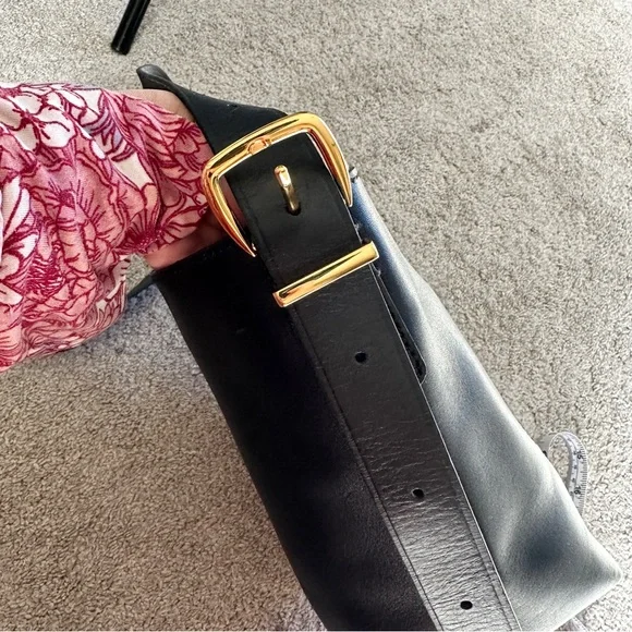 NWT Madewell Women’s The Essential Mini Bucket Tote Bag Crossbody Leather Black - Picture 11 of 16